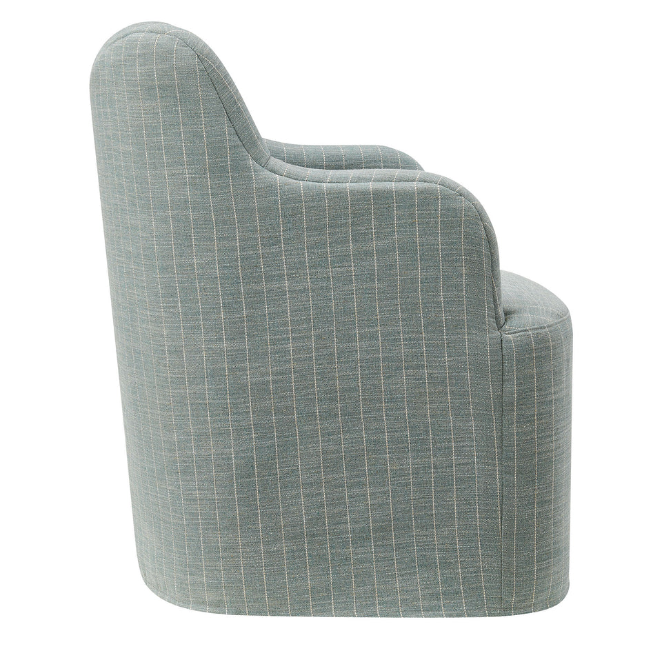 Cordelle Linen Blend Swivel Dining Chair by Modway