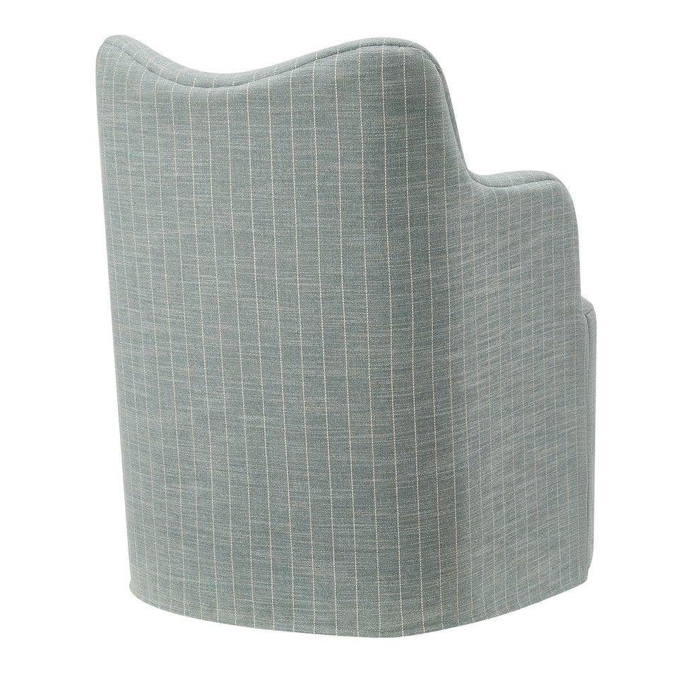 Cordelle Linen Blend Swivel Dining Chair by Modway