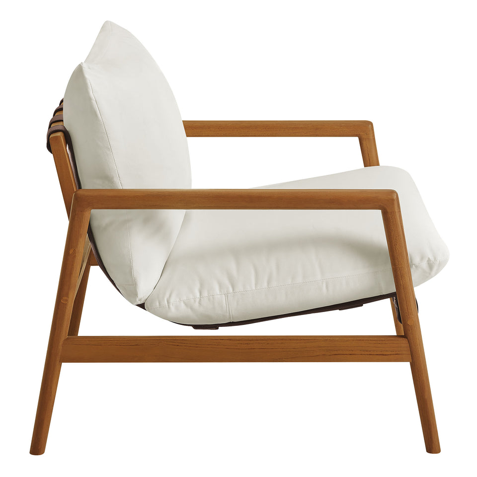 Nomi Outdoor Patio Teak Wood Sling Chair by Modway
