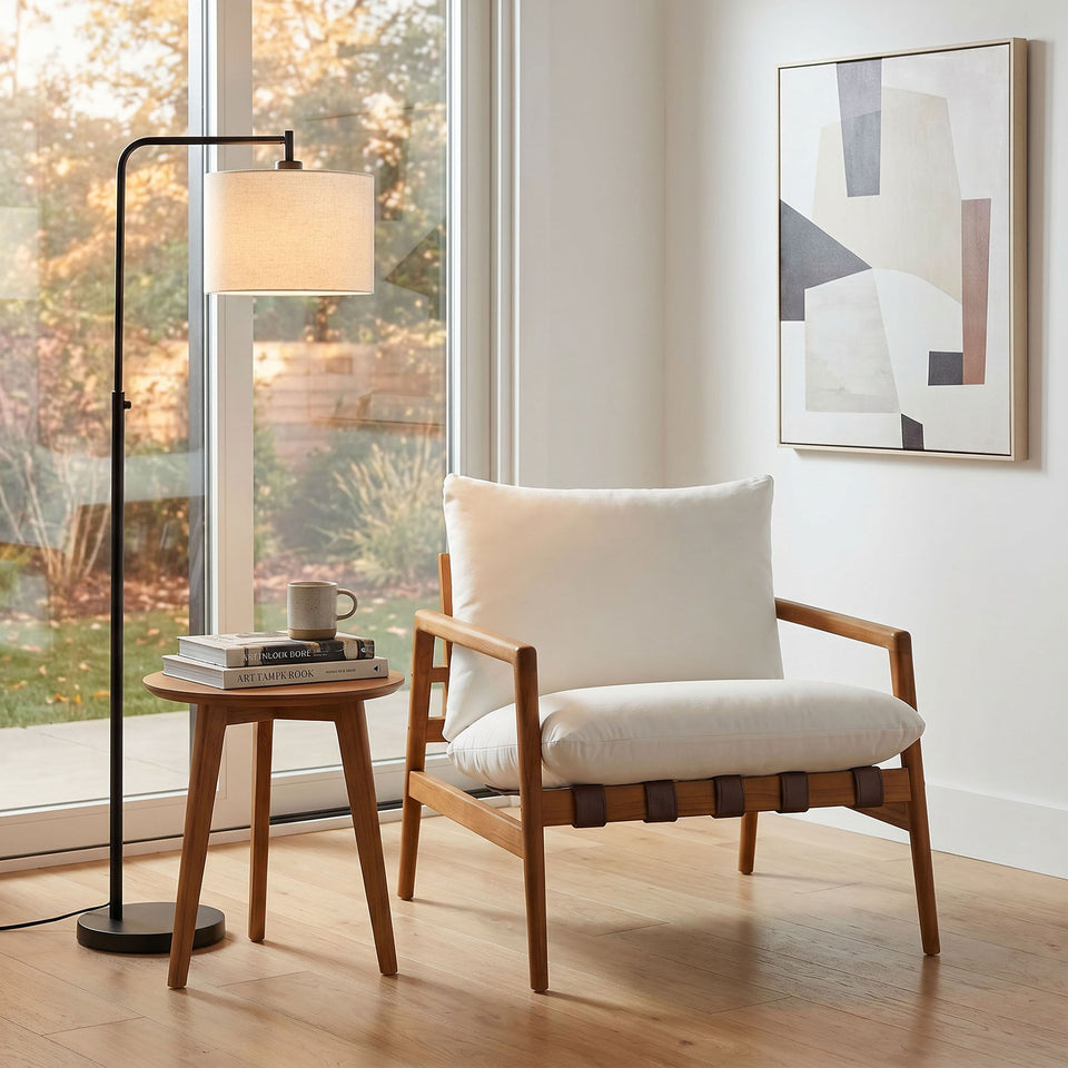 Nomi Outdoor Patio Teak Wood Sling Chair by Modway