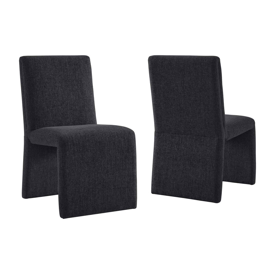 Emory Upholstered Fabric Dining Side Chair Set of 2