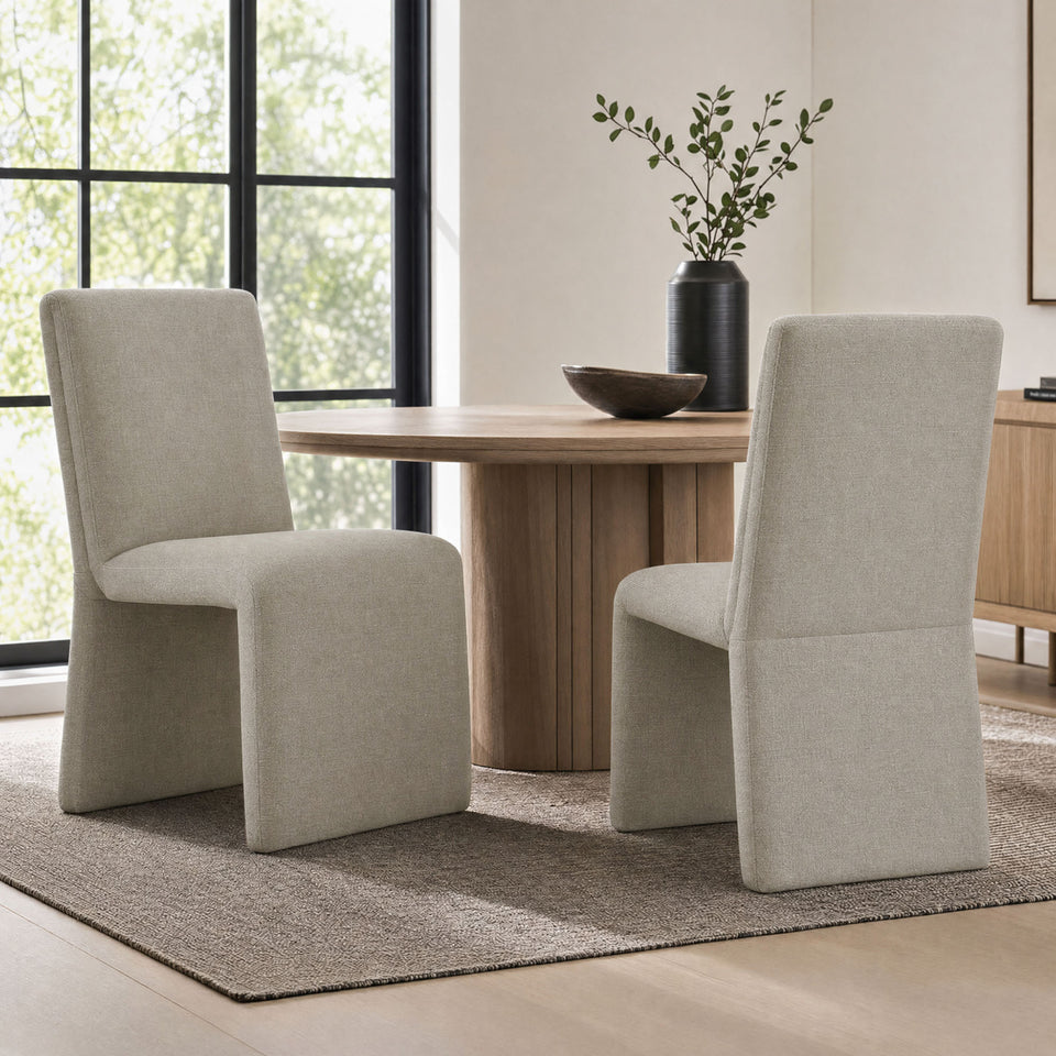 Emory Upholstered Fabric Dining Side Chair Set of 2 by Modway