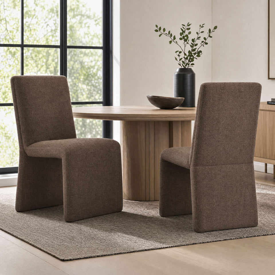 Emory Upholstered Fabric Dining Side Chair Set of 2 by Modway
