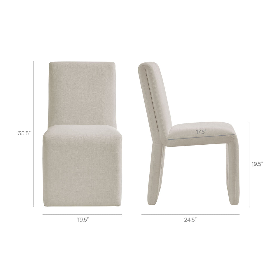 Emory Upholstered Fabric Dining Side Chair Set of 2 by Modway