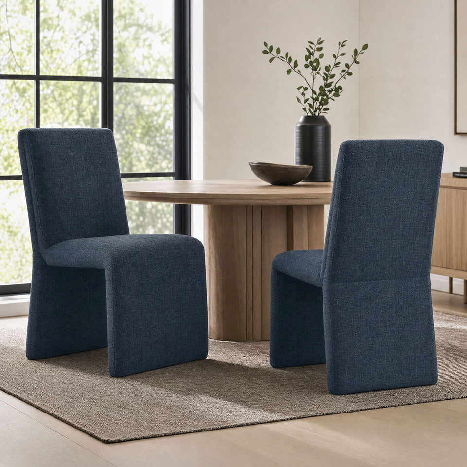 Emory Upholstered Fabric Dining Side Chair Set of 2 by Modway