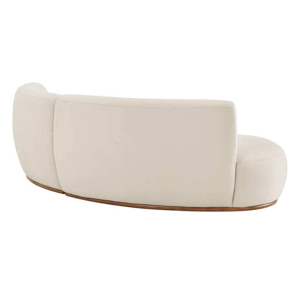 Rialta 2 Piece Curved Performance Velvet Sectional Sofa by Modway