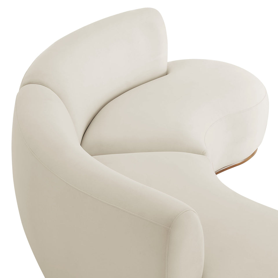 Rialta 2 Piece Curved Performance Velvet Sectional Sofa by Modway