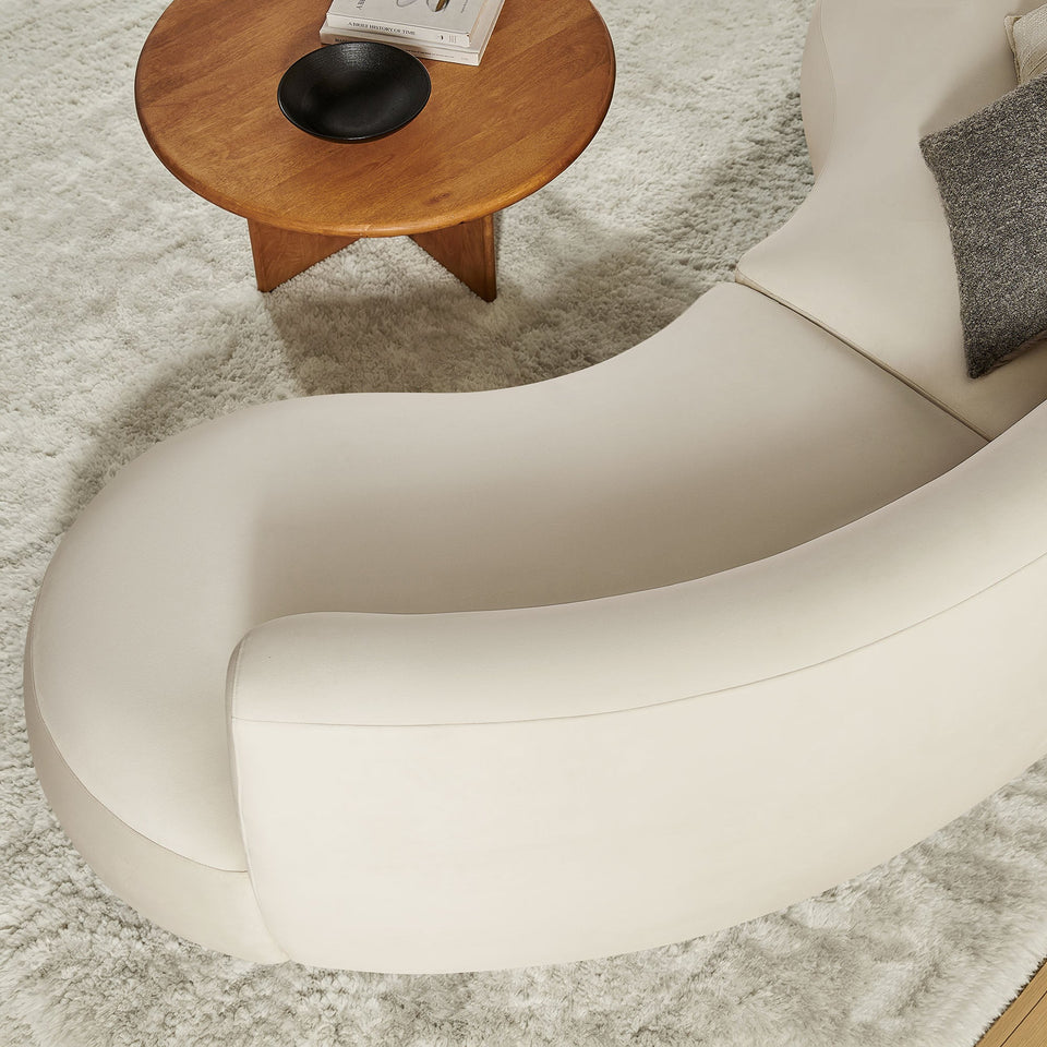 Rialta 2 Piece Curved Performance Velvet Sectional Sofa by Modway