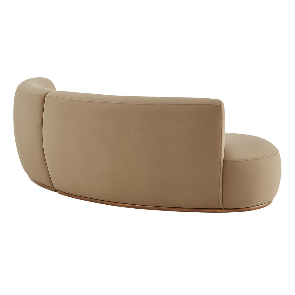 Rialta 2 Piece Curved Performance Velvet Sectional Sofa by Modway