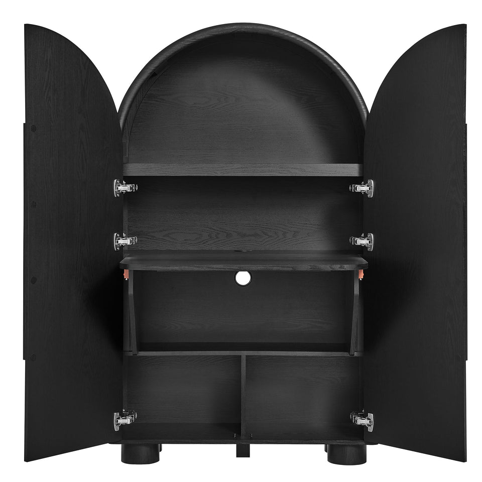 Bellamy Arched Fold-Out Desk Cabinet by Modway