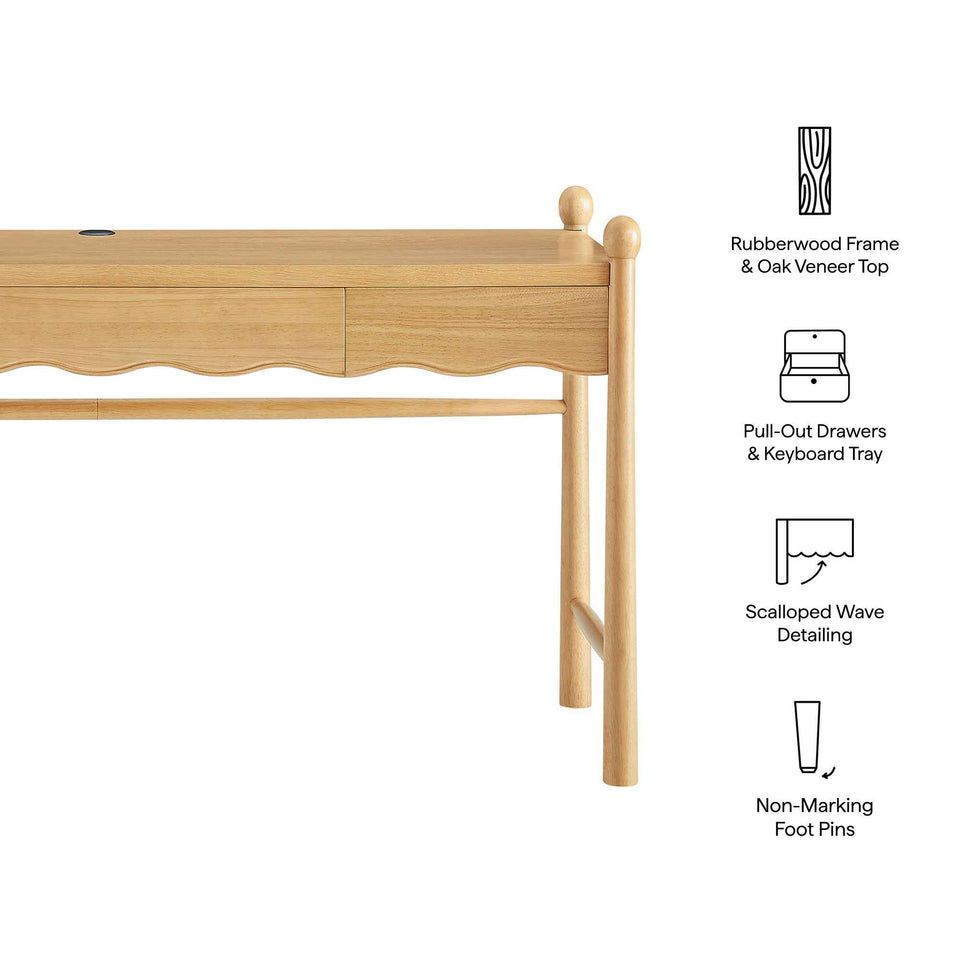 Darcy 62 Inch Wood Computer Desk by Modway