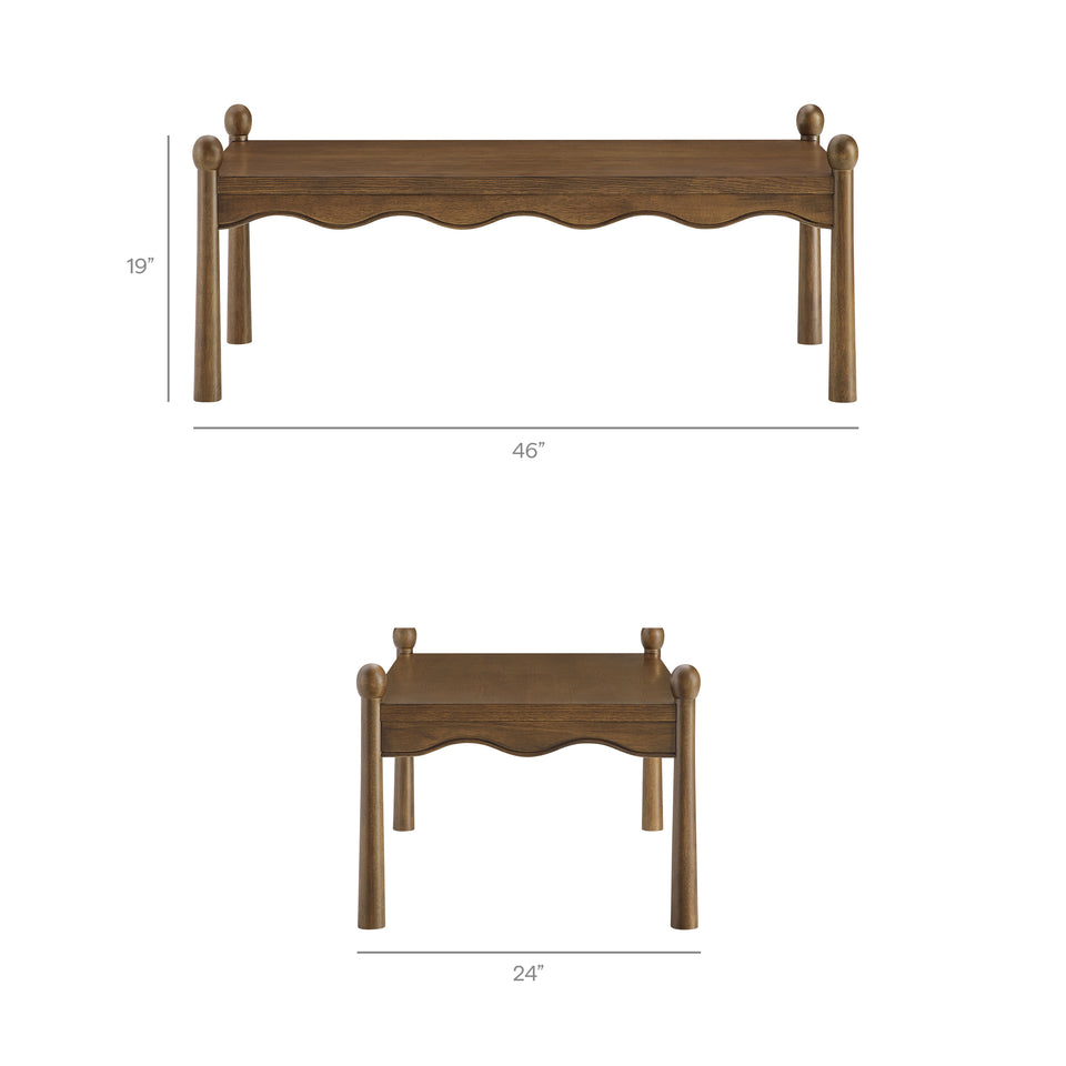 Darcy 46 Inch Wood Coffee Table by Modway