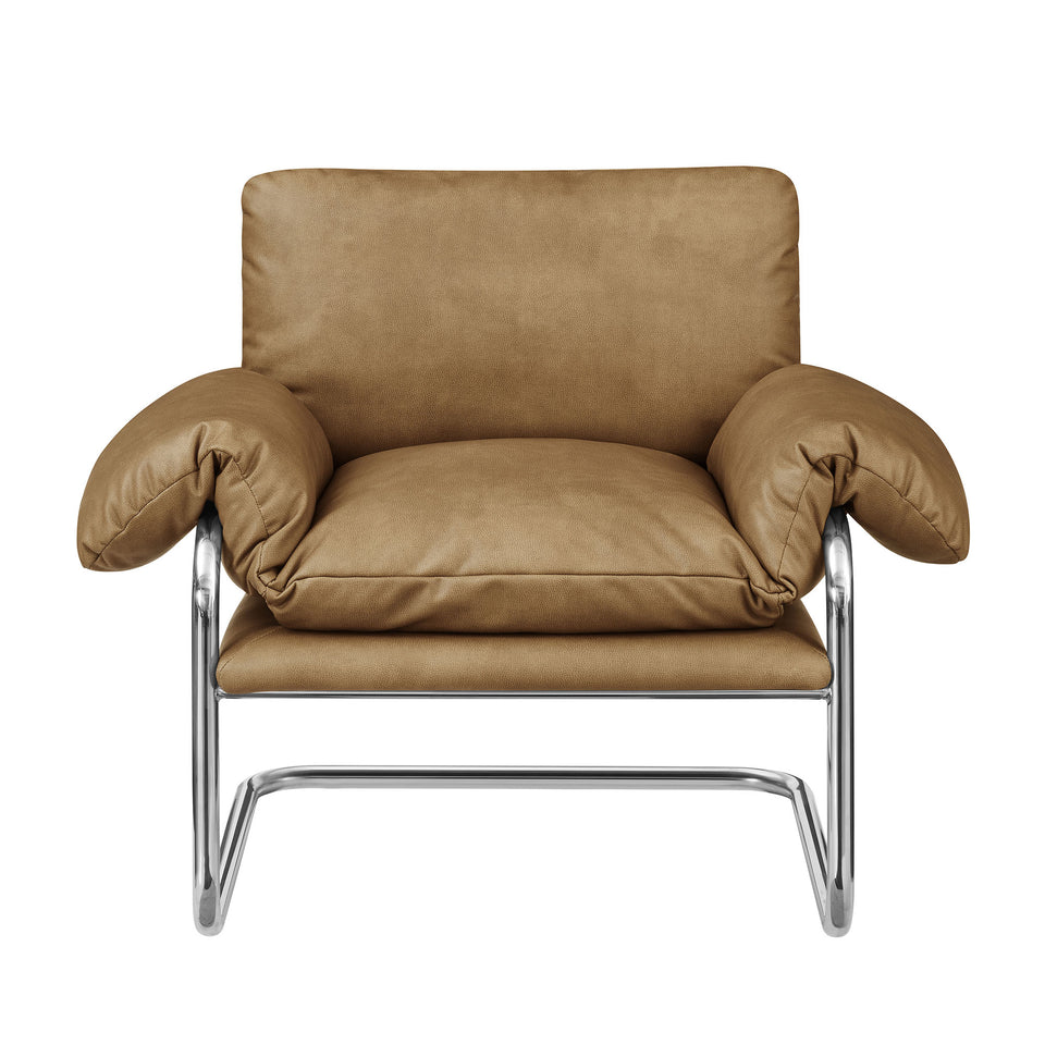 Ansel Vegan Leather Accent Chair by Modway