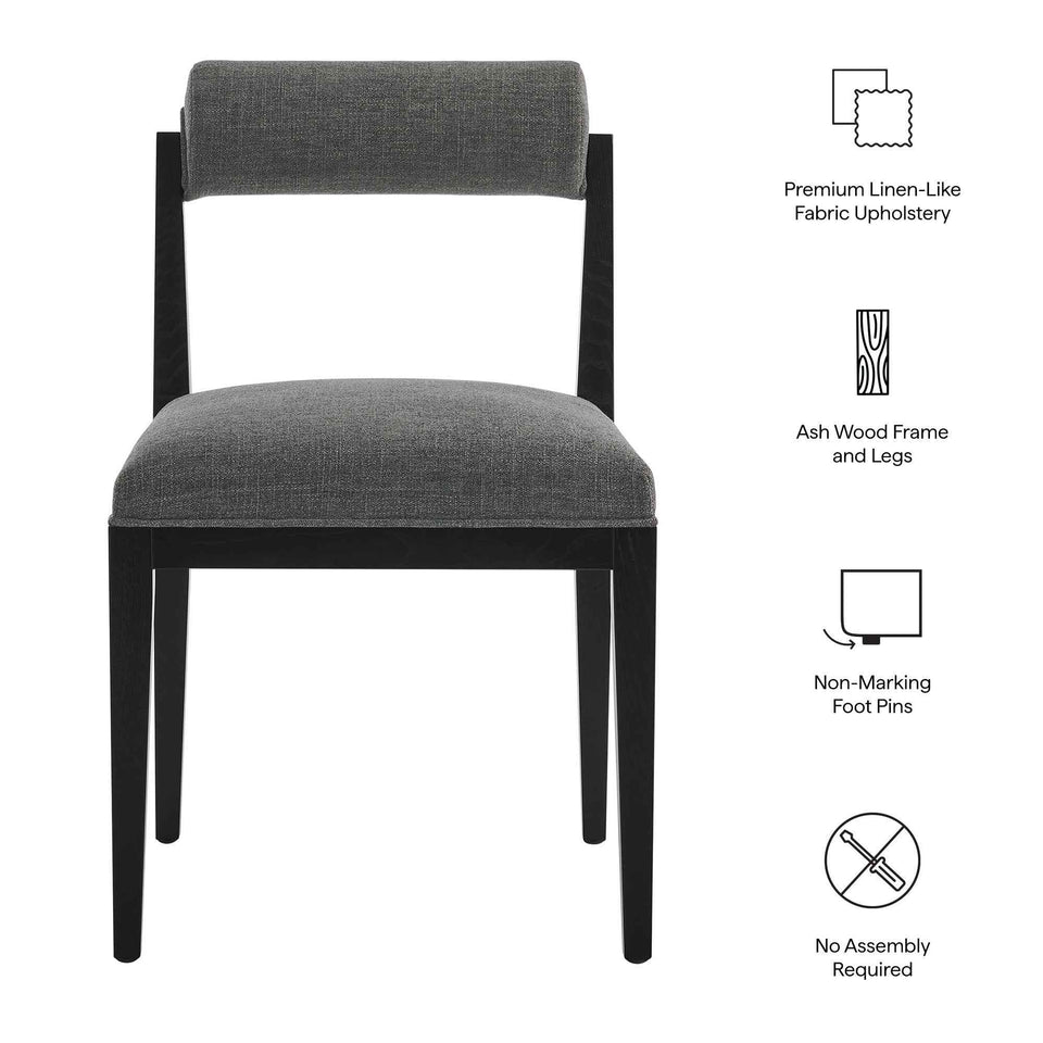 Kai Fabric Dining Chair Set of 2 by Modway