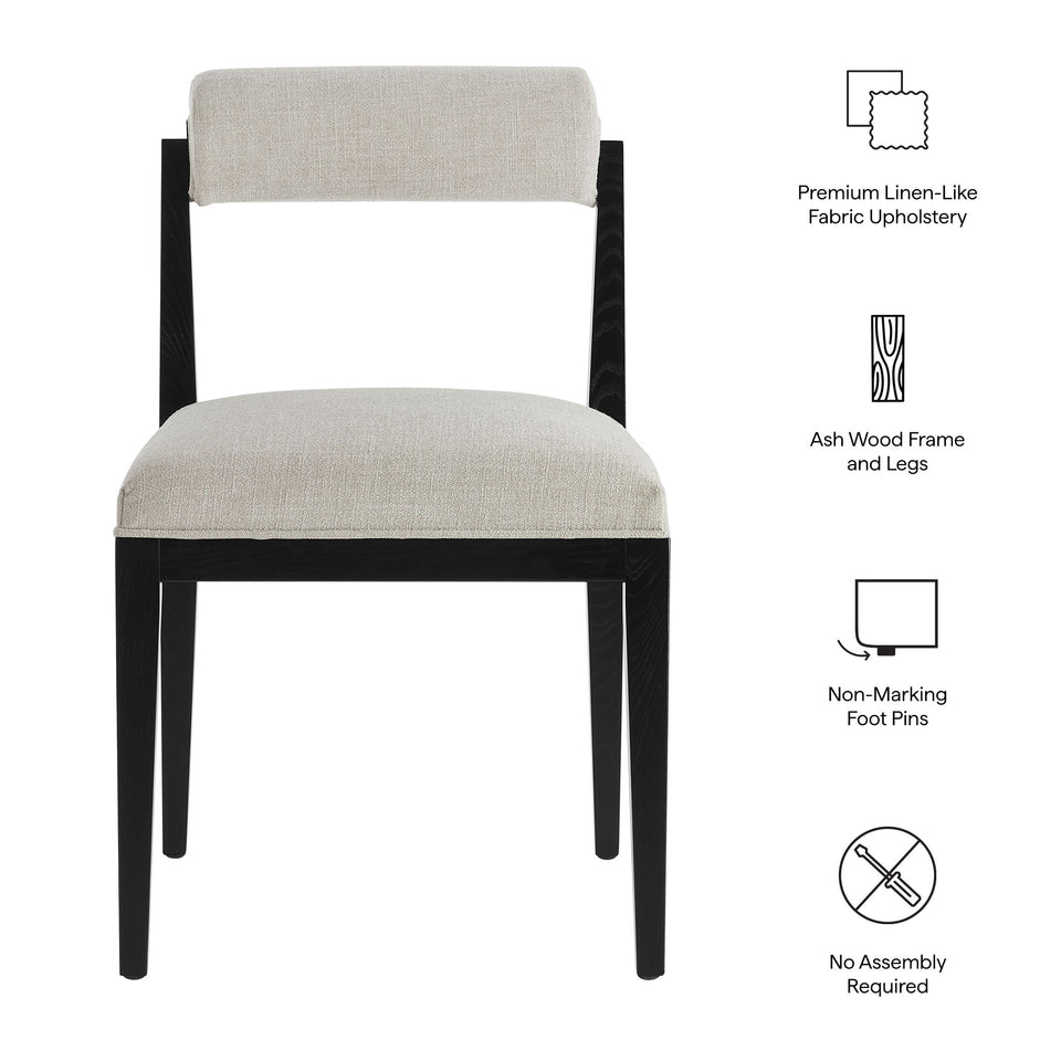 Kai Fabric Dining Chair Set of 2 by Modway