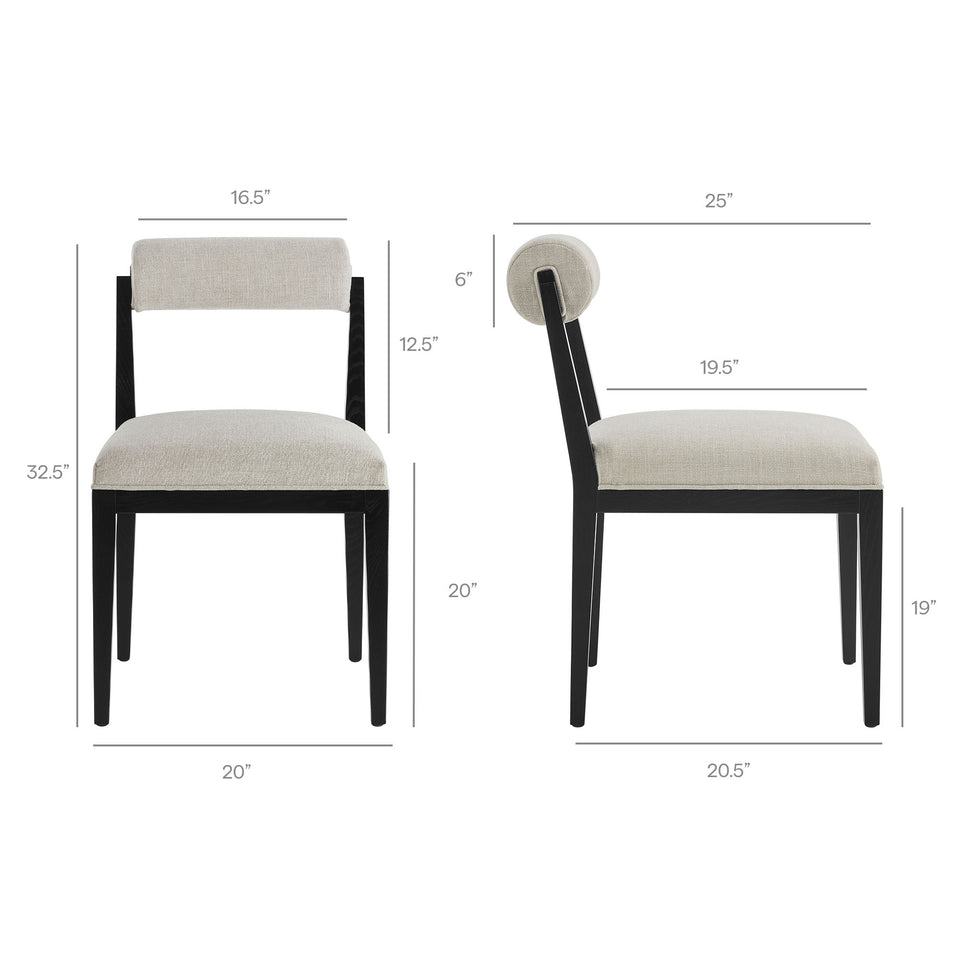 Kai Fabric Dining Chair Set of 2 by Modway