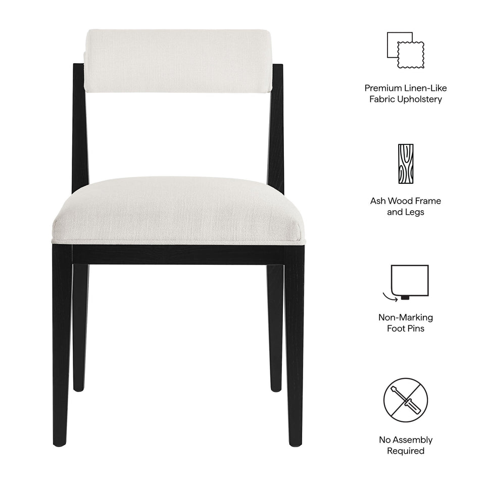 Kai Fabric Dining Chair Set of 2 by Modway