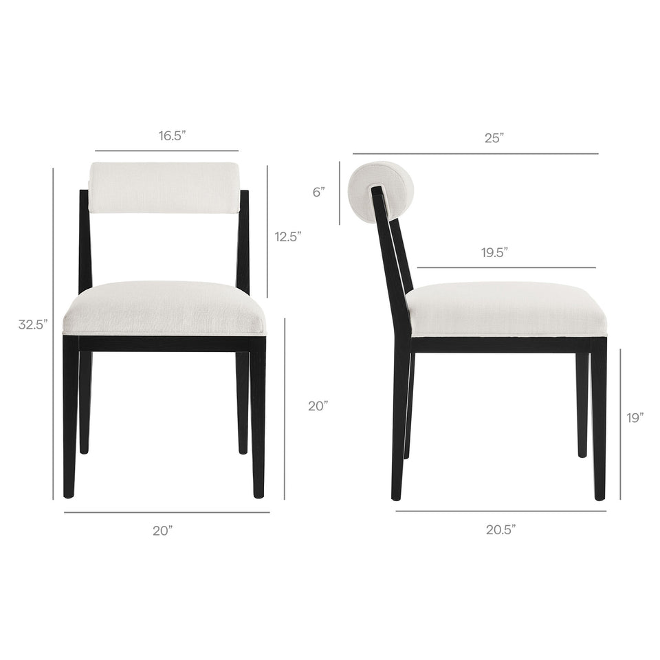 Kai Fabric Dining Chair Set of 2 by Modway