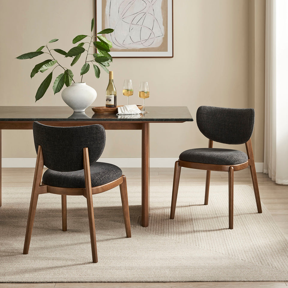 Fenwick Fabric Dining Chairs Set of 2 by Modway