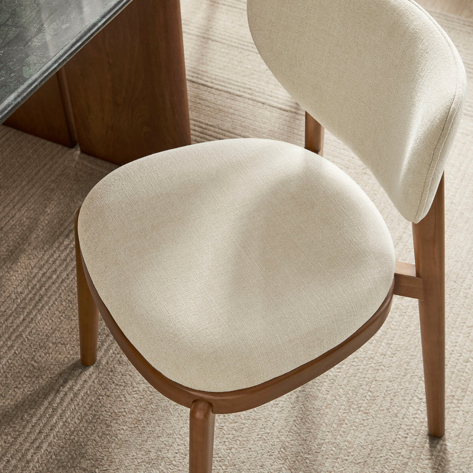 Fenwick Fabric Dining Chairs Set of 2 by Modway