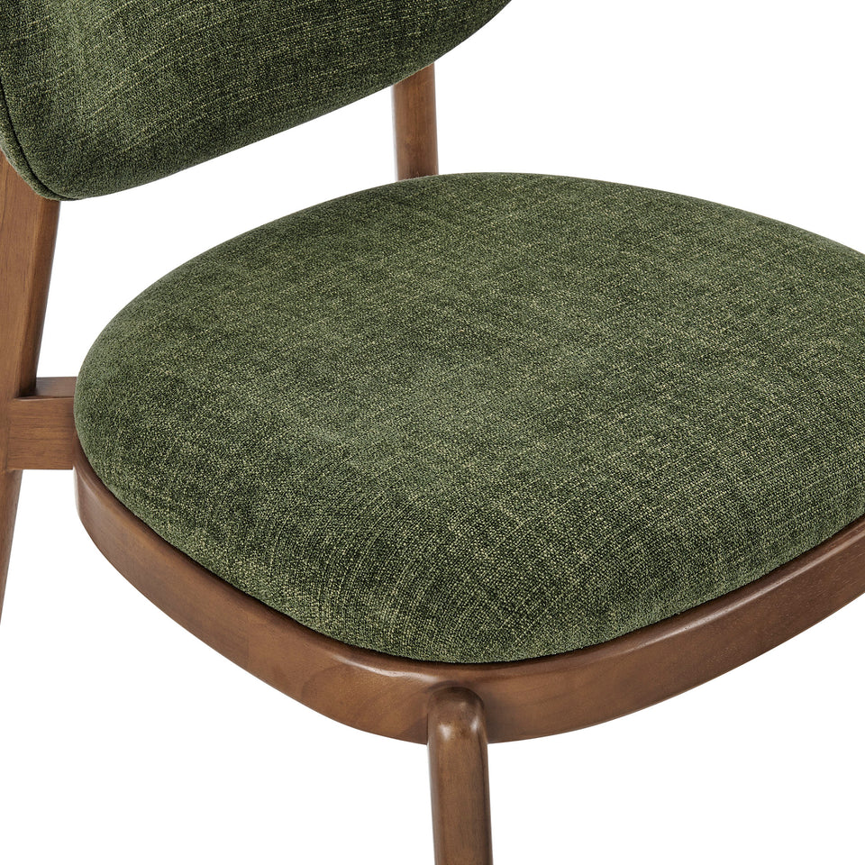 Fenwick Fabric Dining Chairs Set of 2 by Modway
