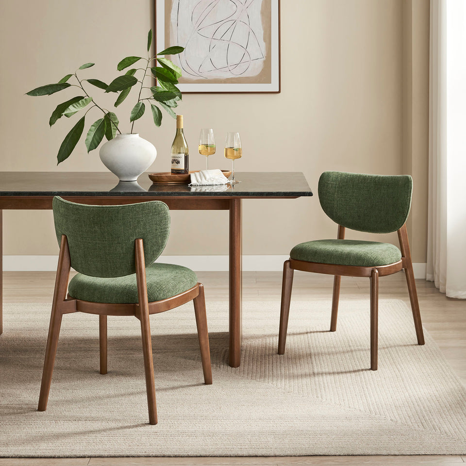Fenwick Fabric Dining Chairs Set of 2 by Modway