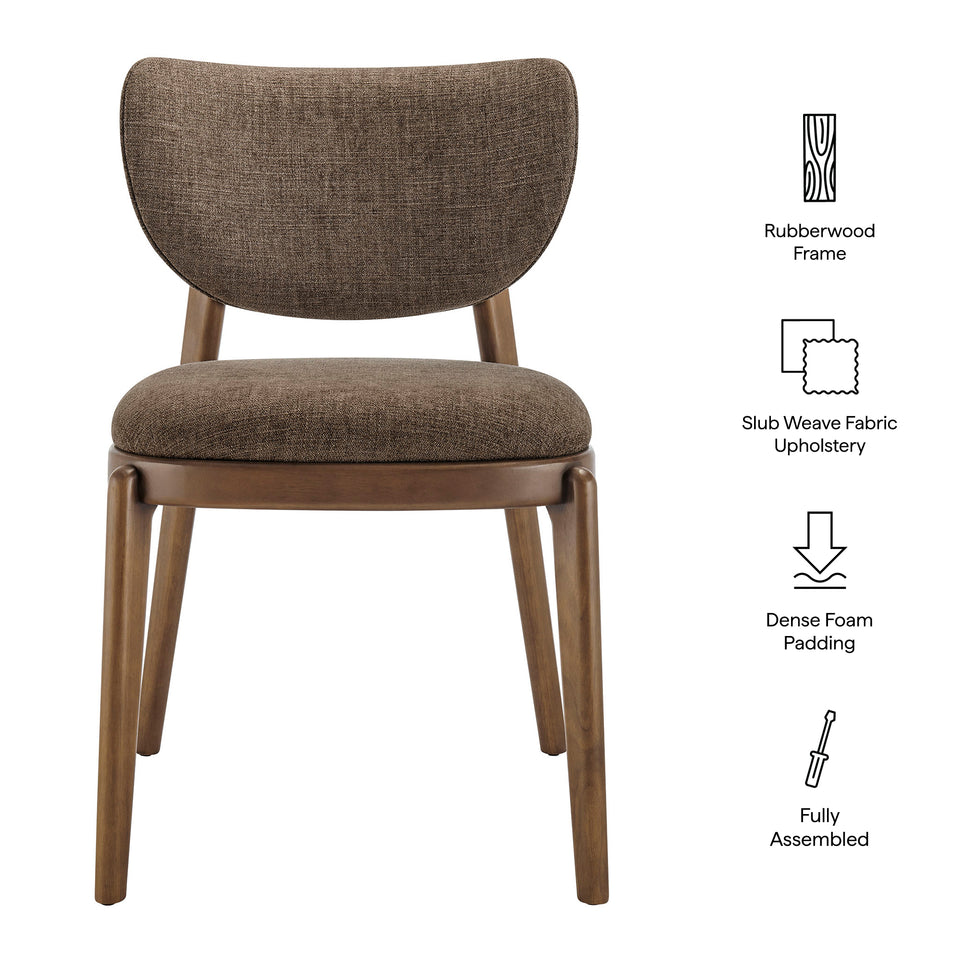 Fenwick Fabric Dining Chairs Set of 2 by Modway