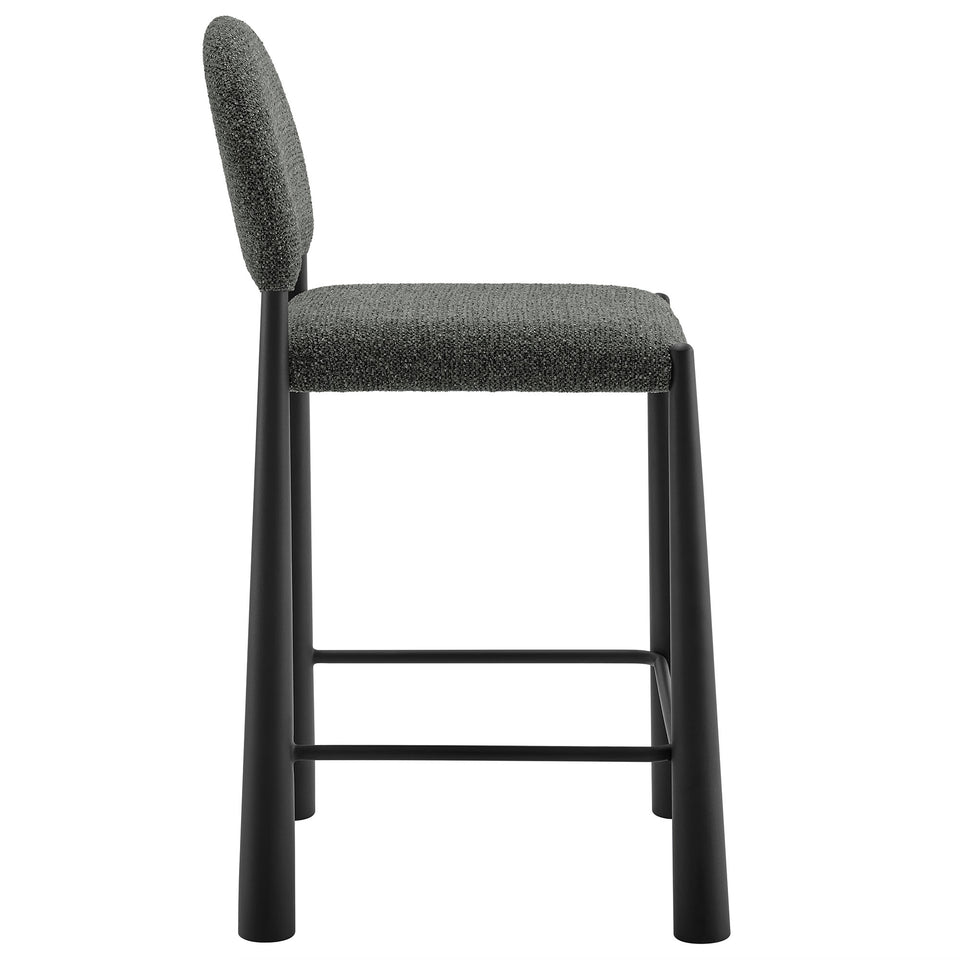 Hayley Upholstered Fabric Counter Stools Set of 2 by Modway