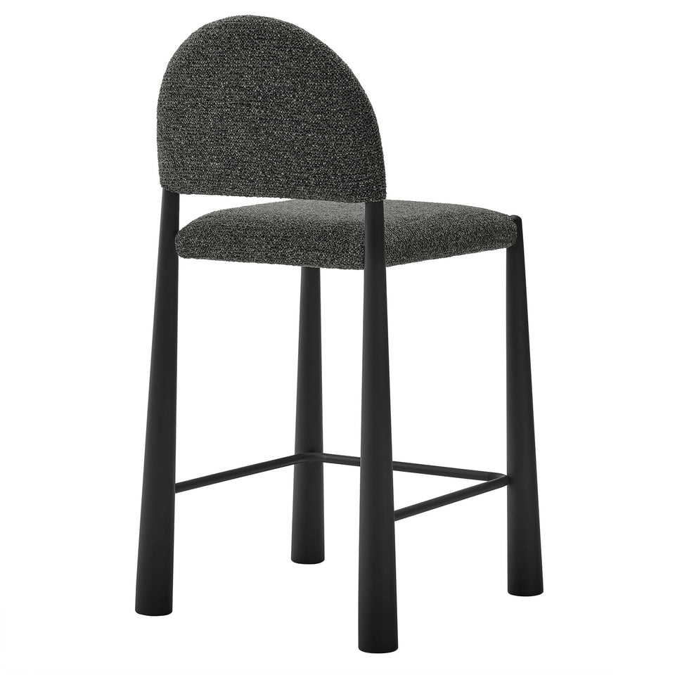 Hayley Upholstered Fabric Counter Stools Set of 2 by Modway