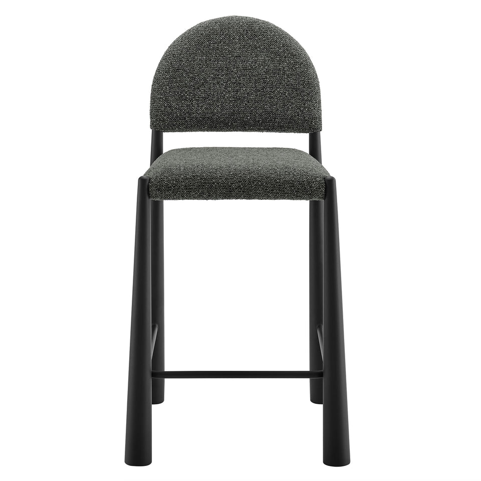 Hayley Upholstered Fabric Counter Stools Set of 2 by Modway