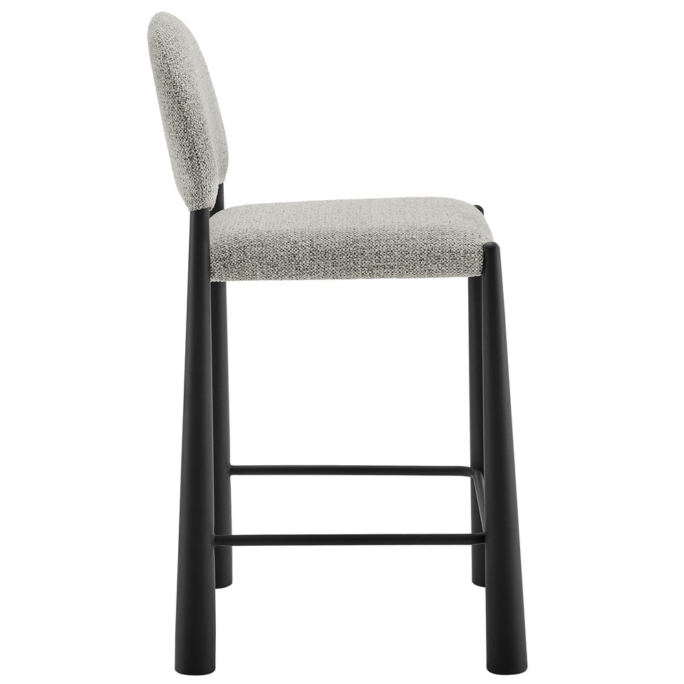 Hayley Upholstered Fabric Counter Stools Set of 2 by Modway