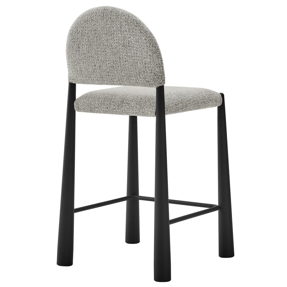 Hayley Upholstered Fabric Counter Stools Set of 2 by Modway