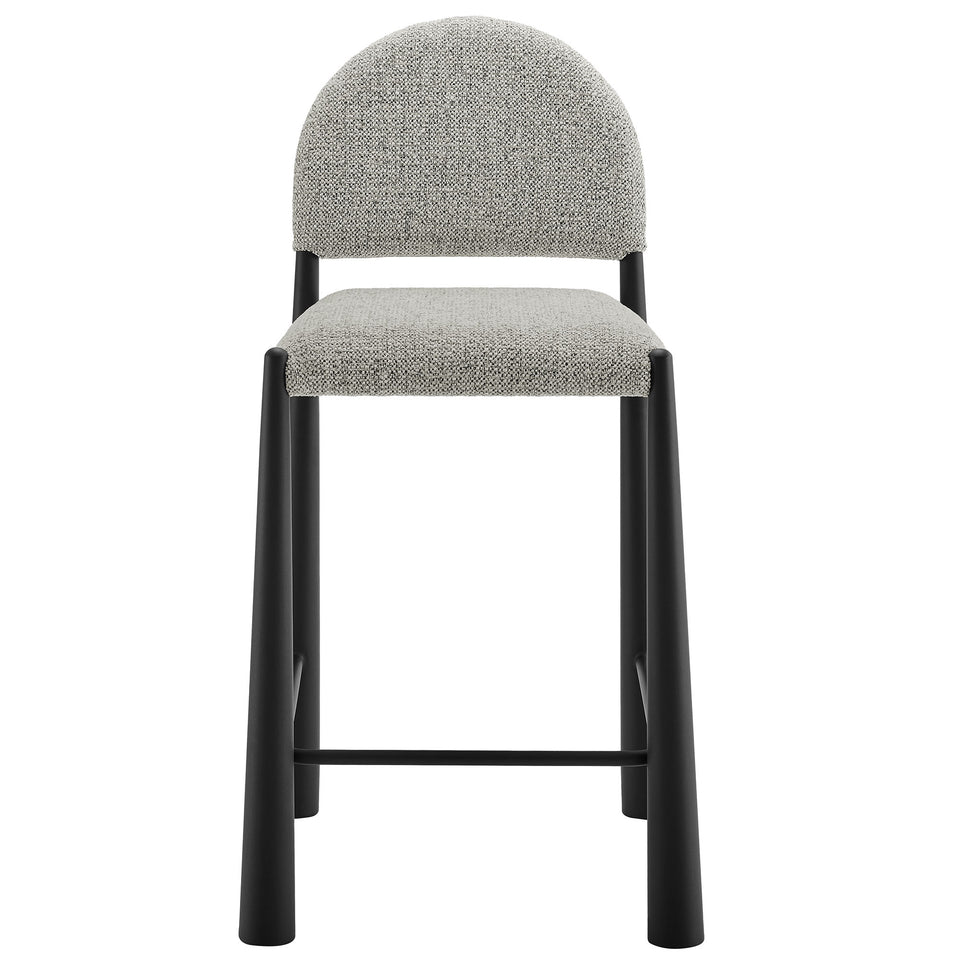 Hayley Upholstered Fabric Counter Stools Set of 2 by Modway