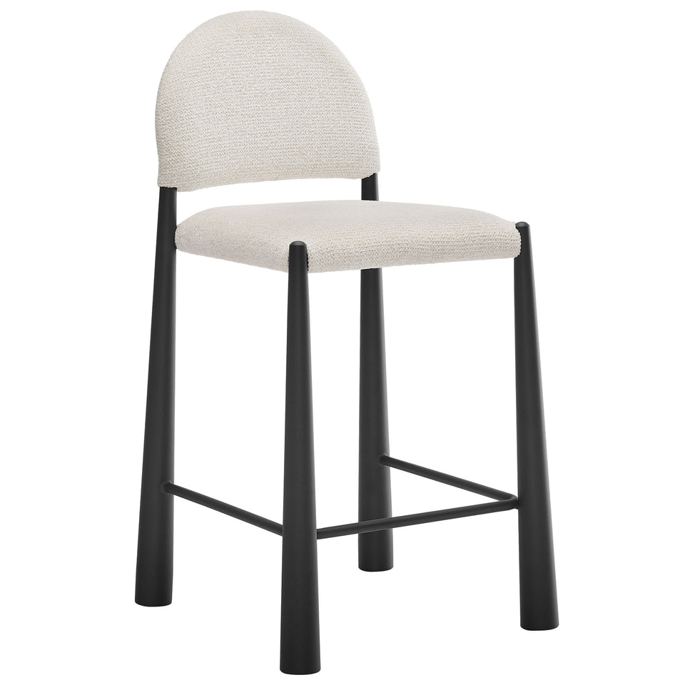 Hayley Upholstered Fabric Counter Stools Set of 2 by Modway