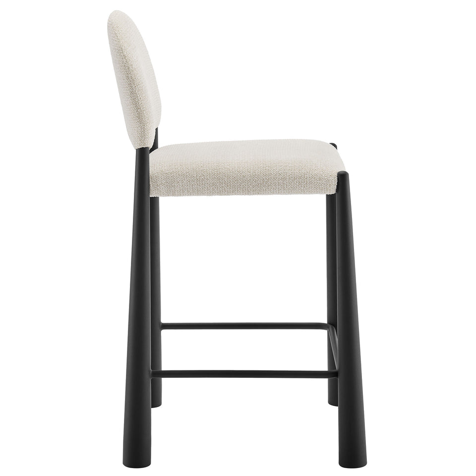 Hayley Upholstered Fabric Counter Stools Set of 2 by Modway