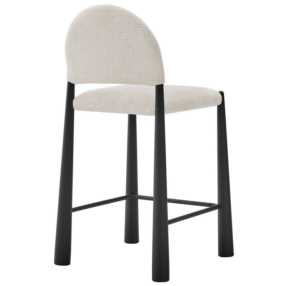 Hayley Upholstered Fabric Counter Stools Set of 2 by Modway