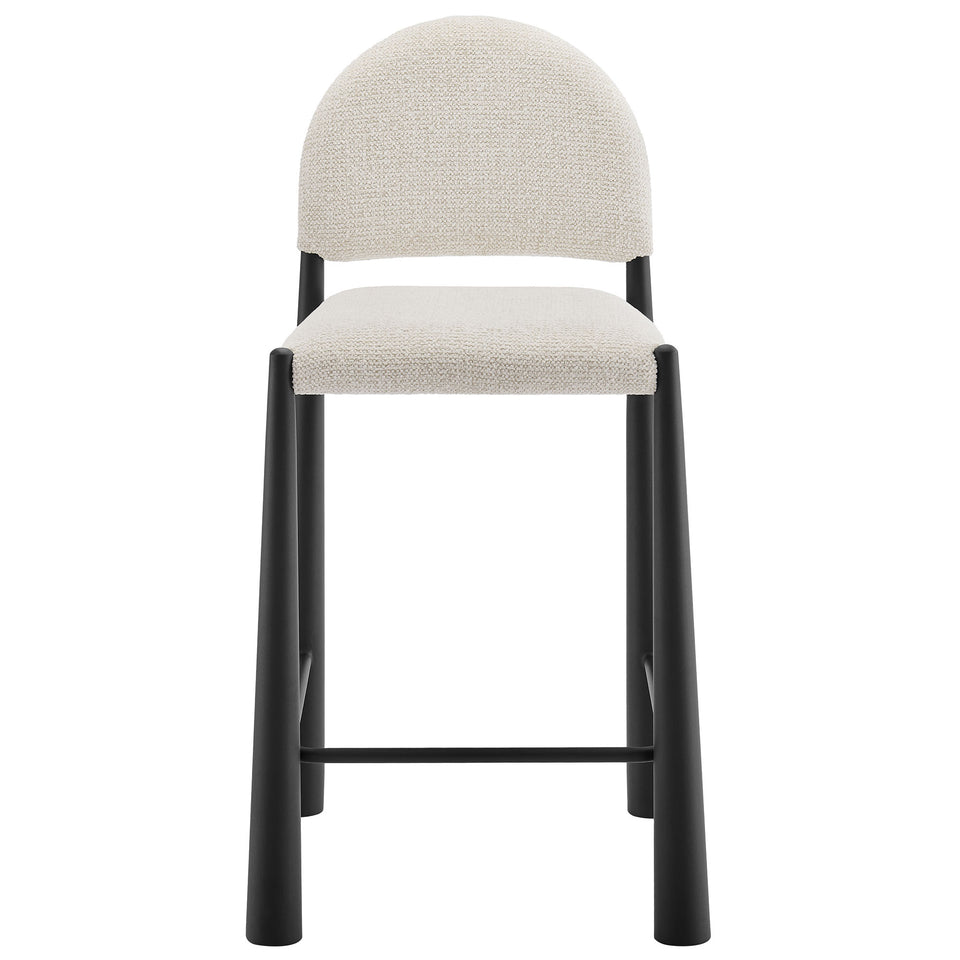 Hayley Upholstered Fabric Counter Stools Set of 2 by Modway
