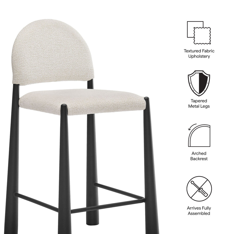 Hayley Upholstered Fabric Counter Stools Set of 2 by Modway