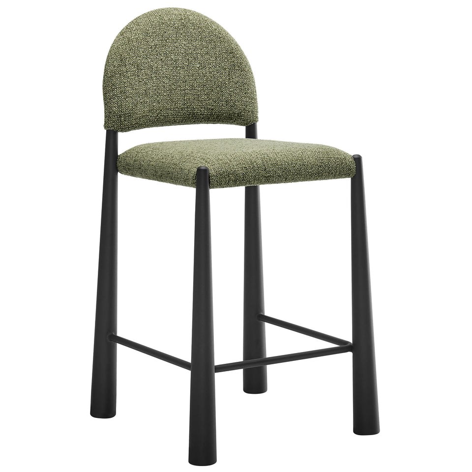 Hayley Upholstered Fabric Counter Stools Set of 2 by Modway
