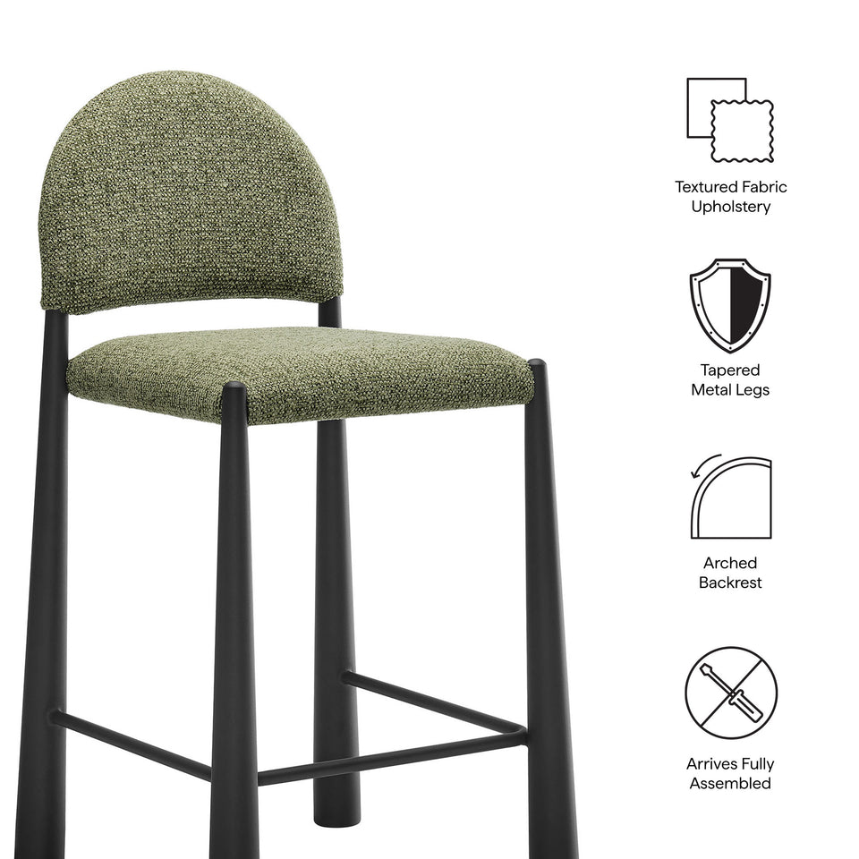 Hayley Upholstered Fabric Counter Stools Set of 2 by Modway