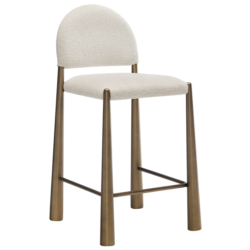 Hayley Upholstered Fabric Counter Stools Set of 2 by Modway