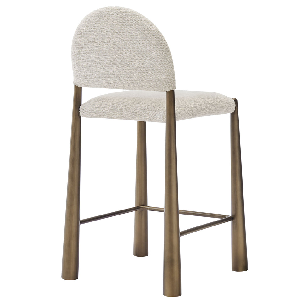 Hayley Upholstered Fabric Counter Stools Set of 2 by Modway
