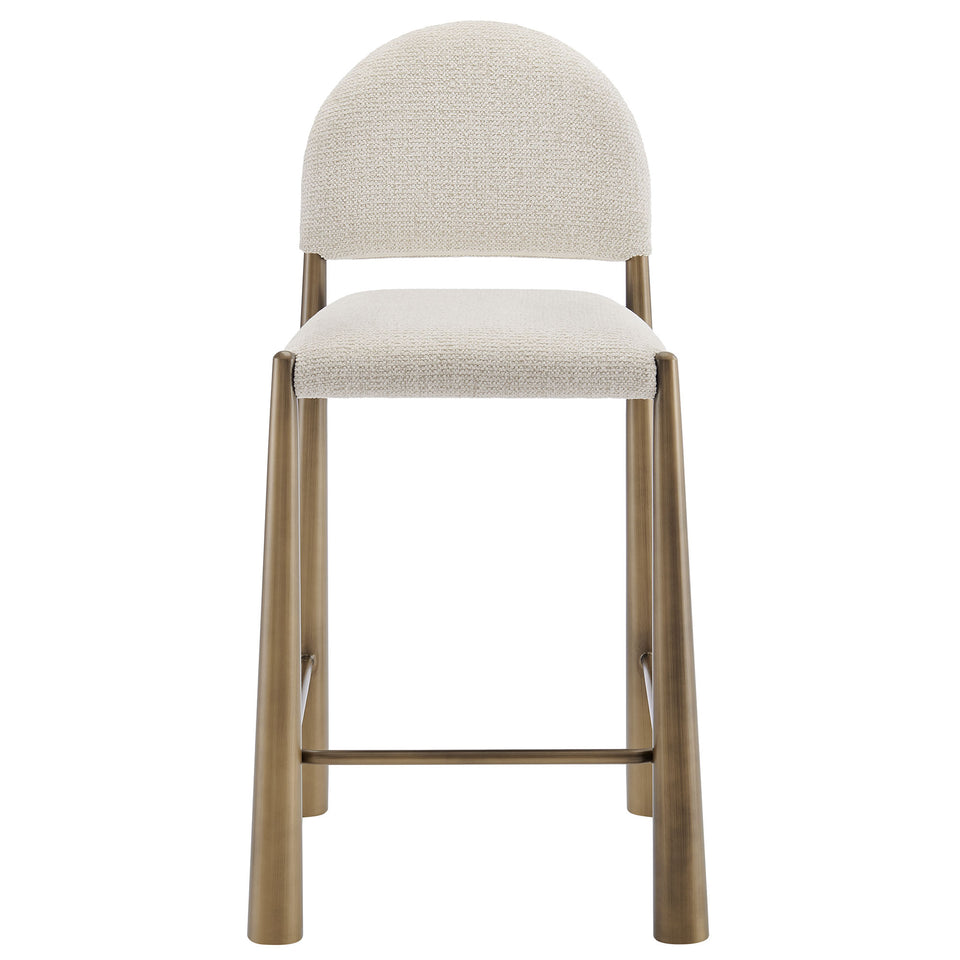 Hayley Upholstered Fabric Counter Stools Set of 2 by Modway