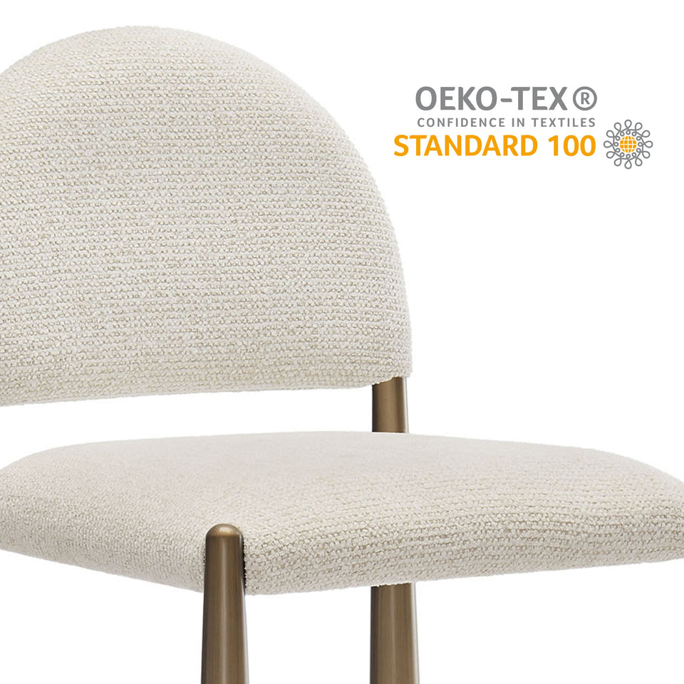 Hayley Upholstered Fabric Counter Stools Set of 2 by Modway