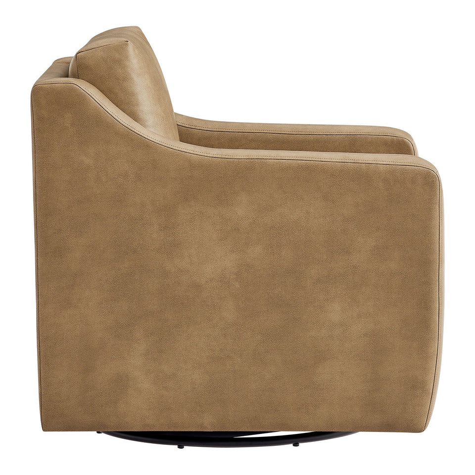 Liora Vegan Leather Swivel Armchair by Modway