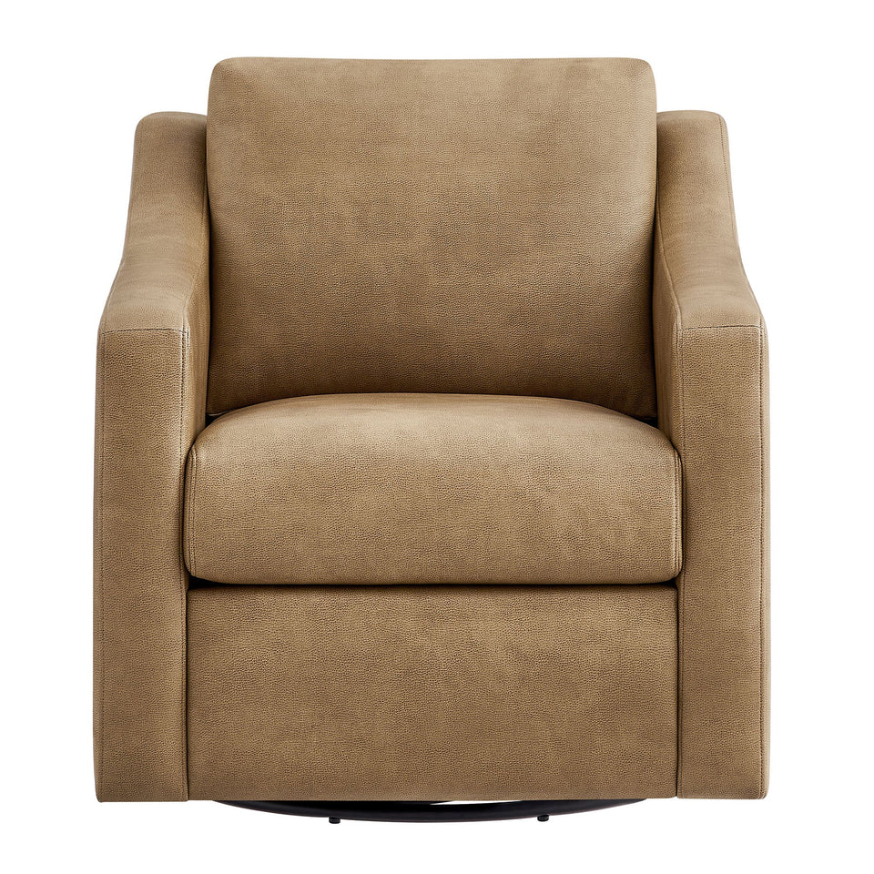 Liora Vegan Leather Swivel Armchair by Modway