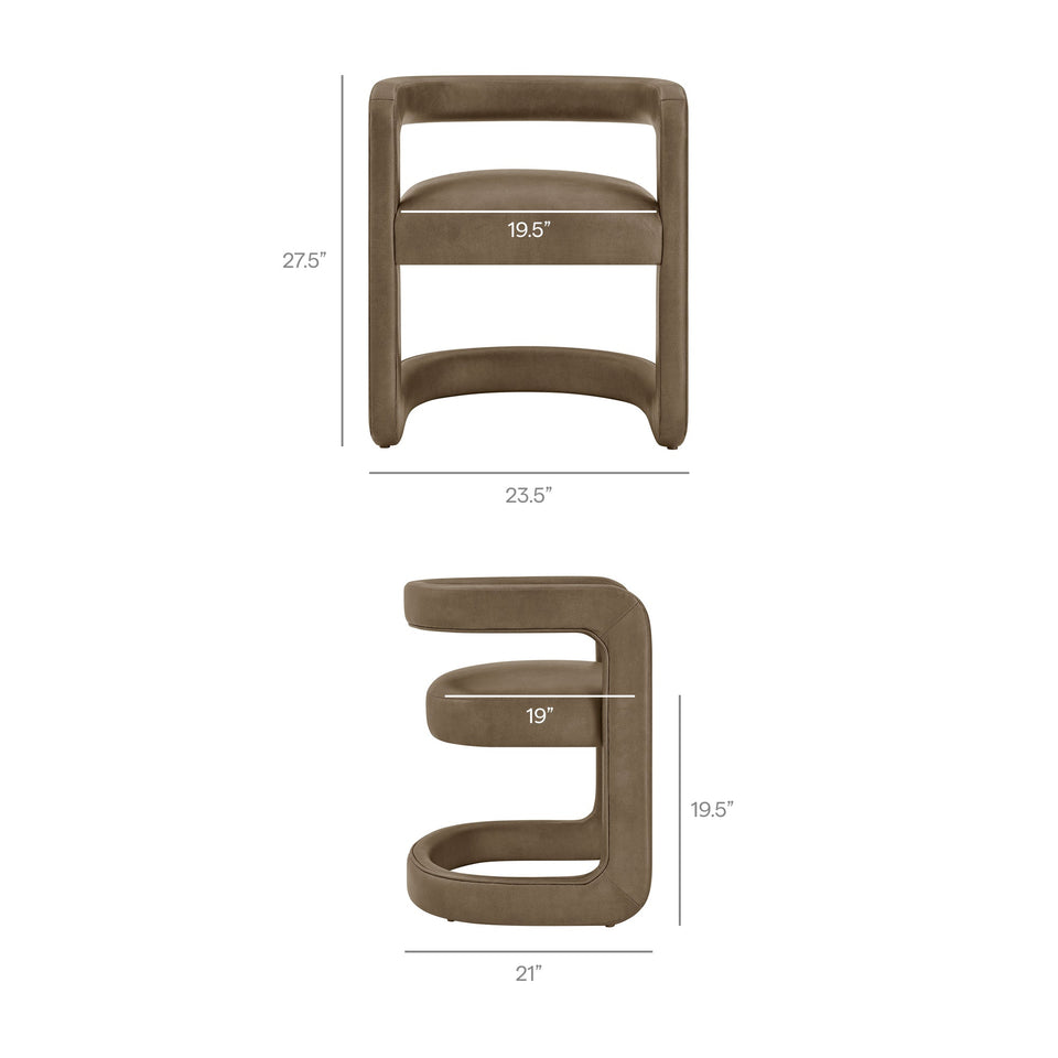 Winslow Premium Vegan Leather Dining Chair by Modway