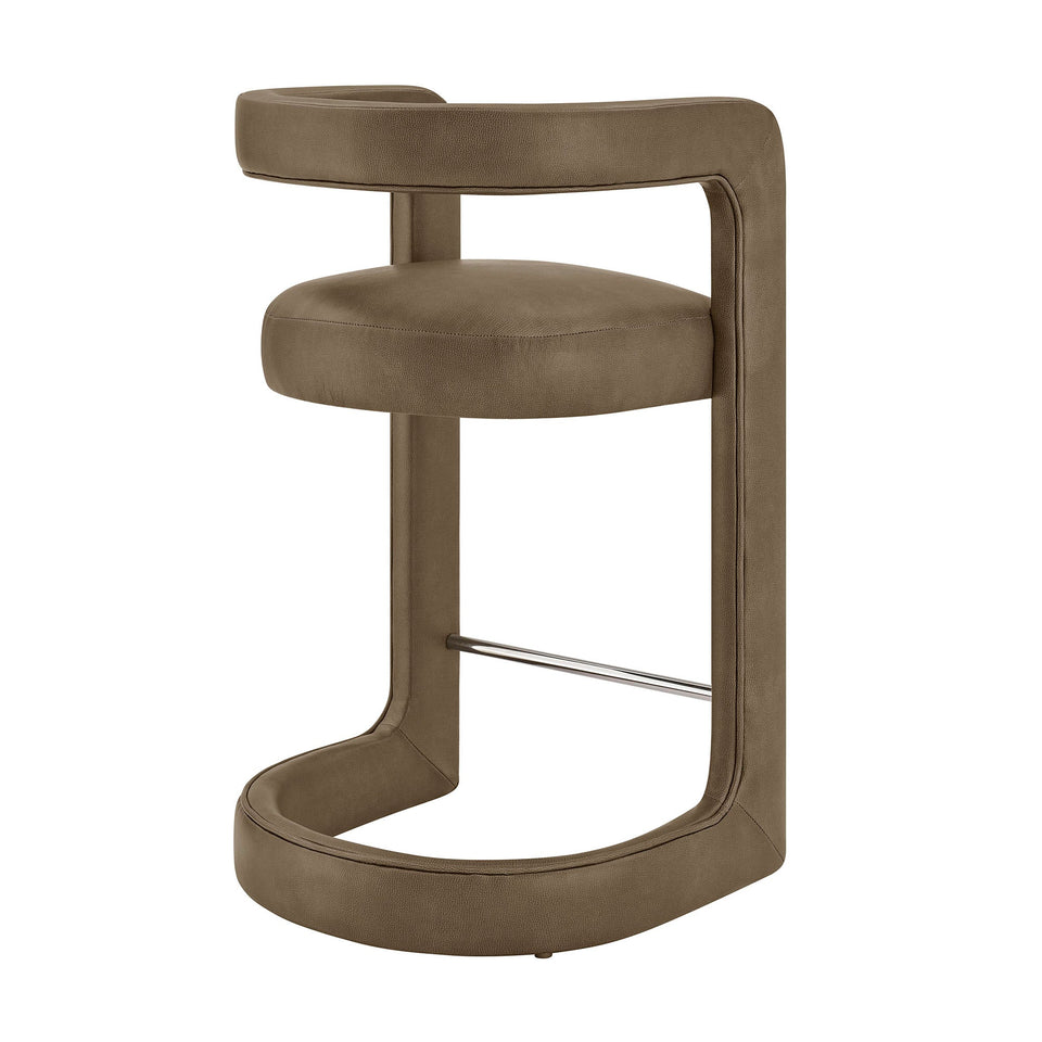 Winslow Premium Vegan Leather Counter Stool by Modway