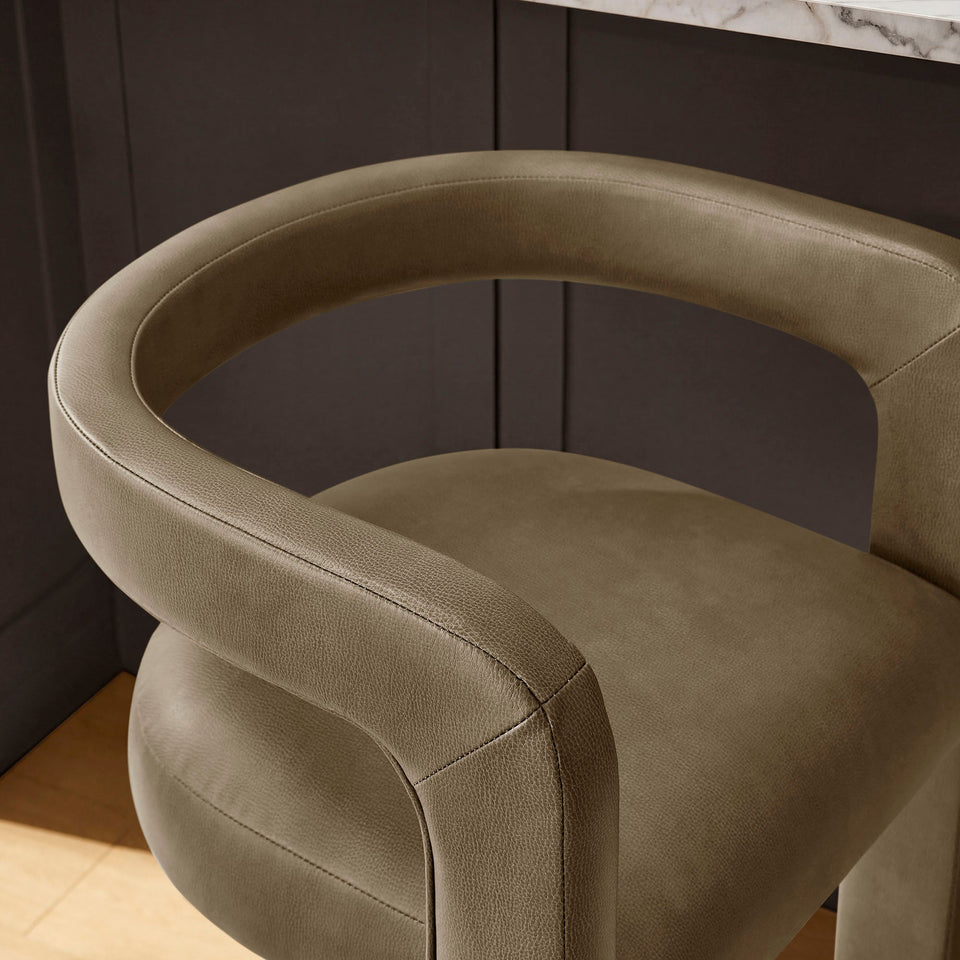 Winslow Premium Vegan Leather Bar Stool Set of 2 by Modway