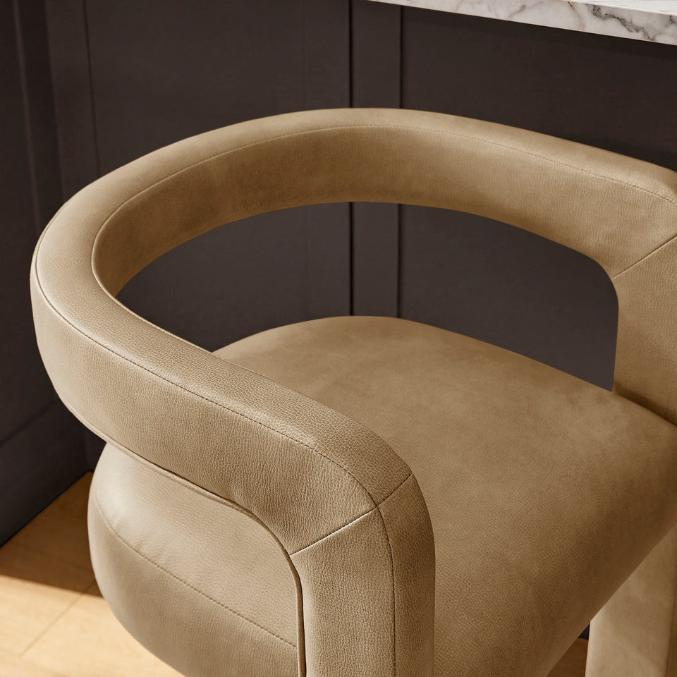 Winslow Premium Vegan Leather Bar Stool Set of 2 by Modway